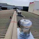 Extractores eólicos de aluminio instalados en nave en Málaga 2 Extractores eólicos - Eccoextractores - instalacion extractores eolicos malaga 2